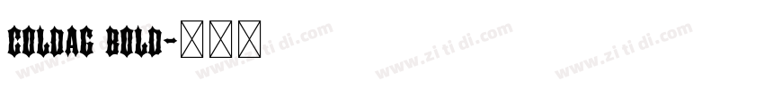 coldag bold字体转换